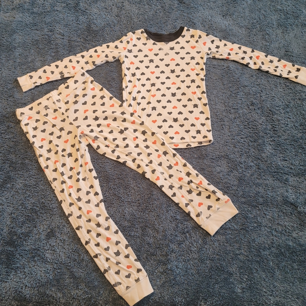 Primary 6-7Y Halloween Hearts & Cats Pajamas